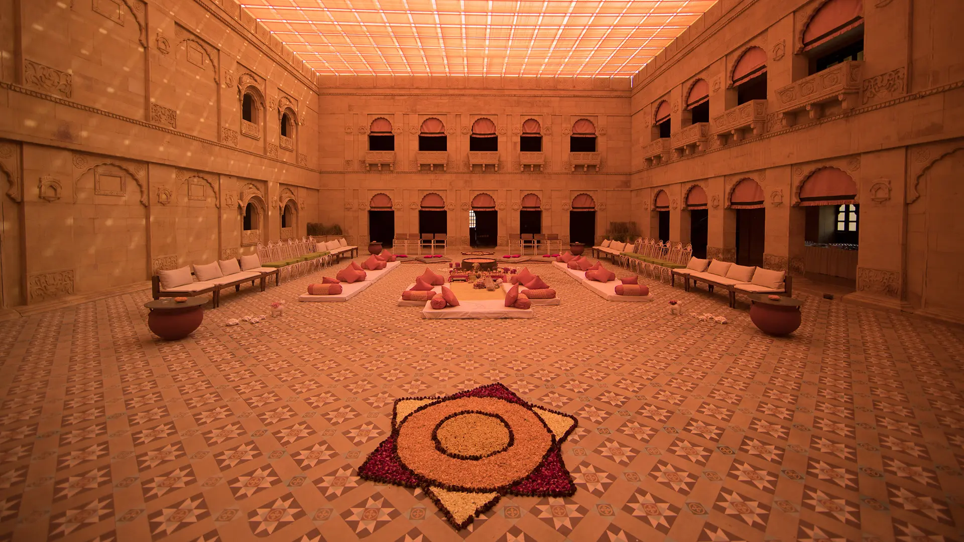 Best destination wedding at traditional Rajasthani heritage palace at Suryagarh Jaisalmer with Neptune Kolkata